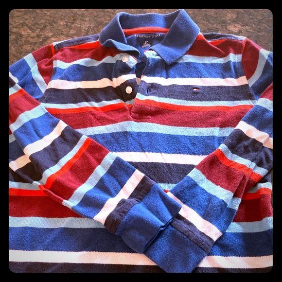 Tommy Hilfiger “Polo” type shirt for boys size 6-7 - Picture 1 of 3